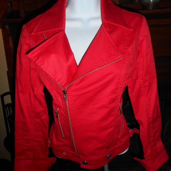 View Jackets & Blazers - Retro Vintage Red Thriller Jacket, Size 4